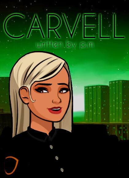 a detective stares to the screen, her long blonde hair flowing and the New York skyline is painted a green hue.